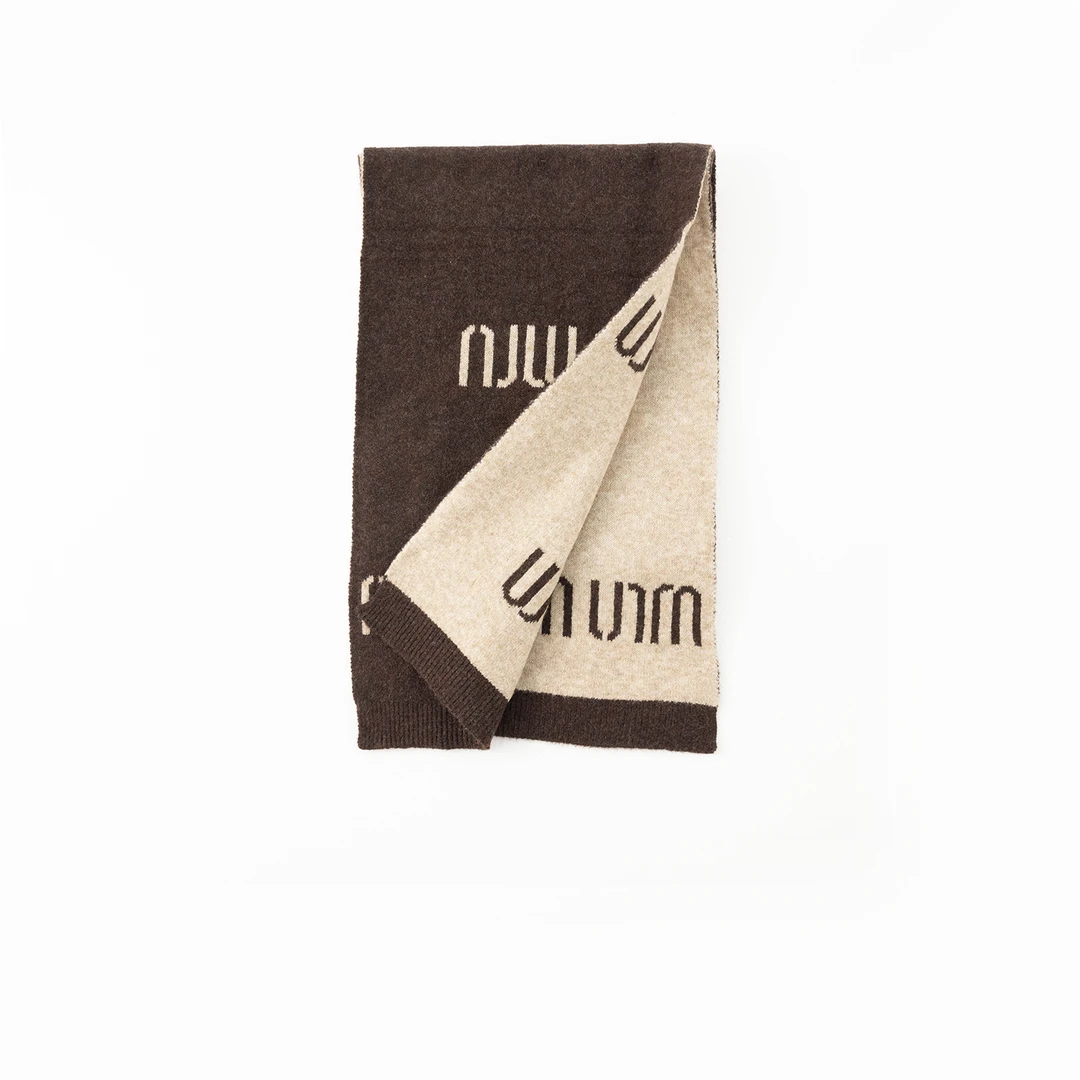 几里与麻 冬季百搭保暖拼色围巾 1112811