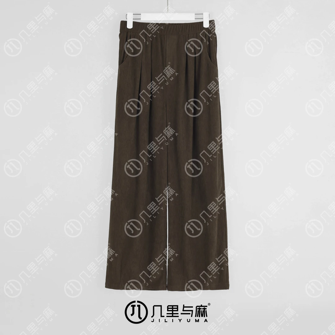 （几里）流萱-休闲百搭纯色夏季长款休闲裤 裤长98 1071544