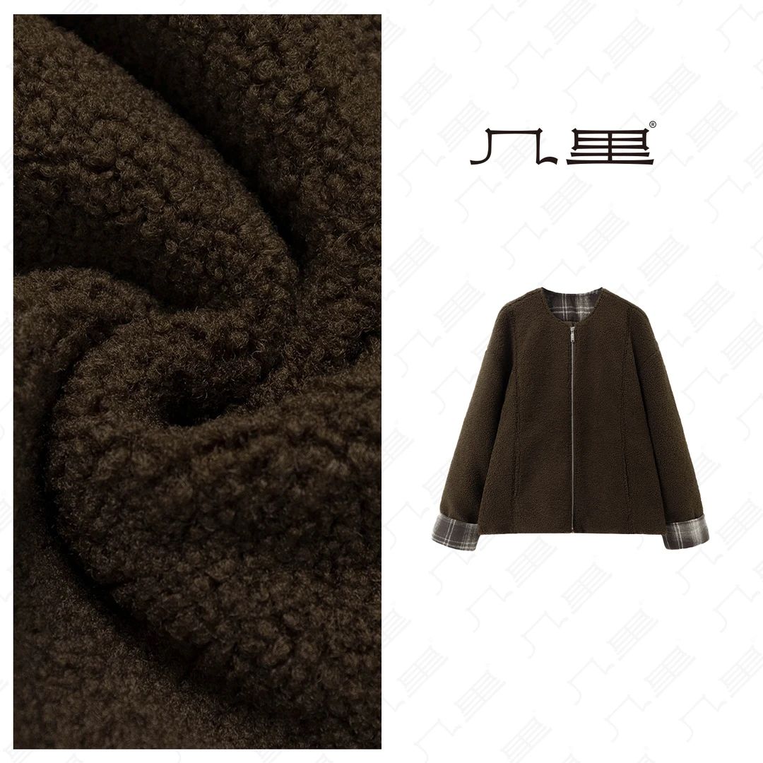 几里与麻【柏林落日】洋气秋冬毛呢外套 衣长59 胸围121 1111943