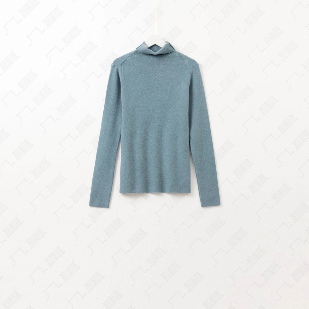 （几里与麻）纯色长袖百搭打底针织衫 1111885