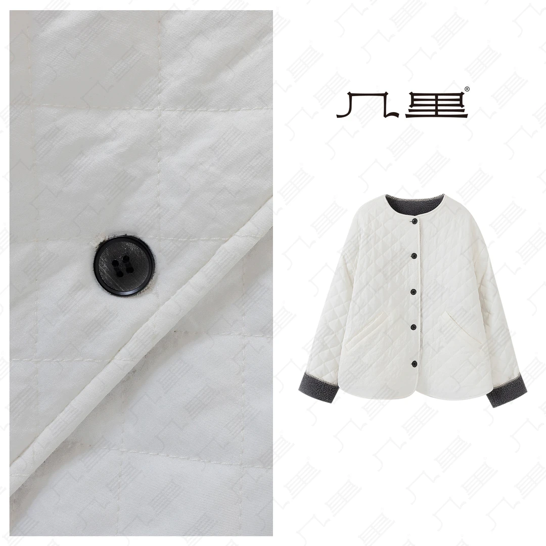 几里与麻【极简感】洋气保暖秋冬两穿棉服 衣长58 胸围116 1110485