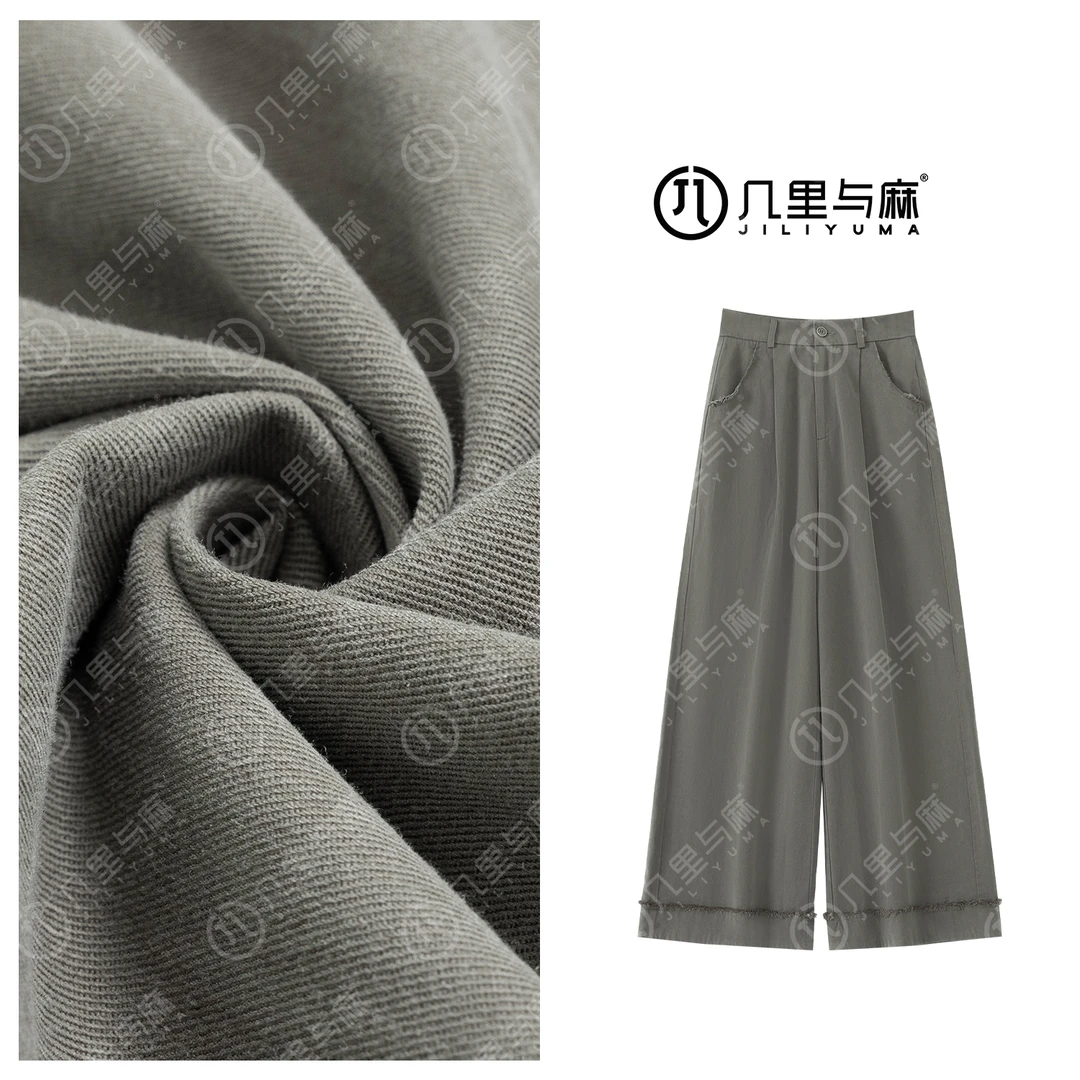 （几里）若何-时尚百搭文艺阔腿休闲裤 裤长103 1091295
