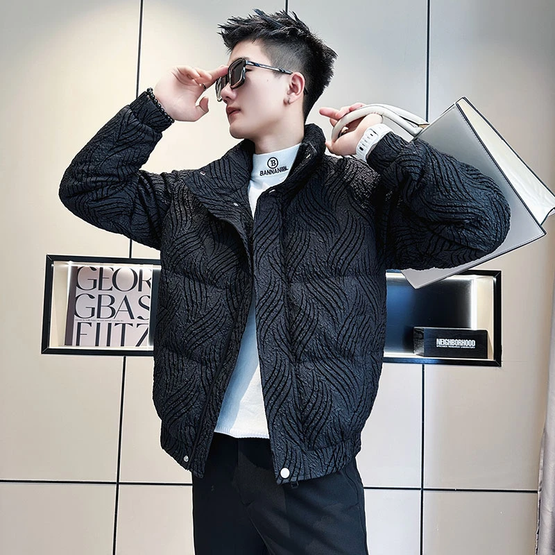 冬季立领棉衣男士潮牌痞帅加厚保暖棉袄外套2023新款冬装男款棉服