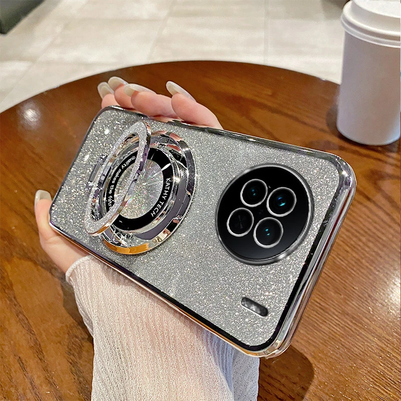 vivoX90闪粉新款手机壳适用x90pro磁吸支架x90pro+全包x90s保护套