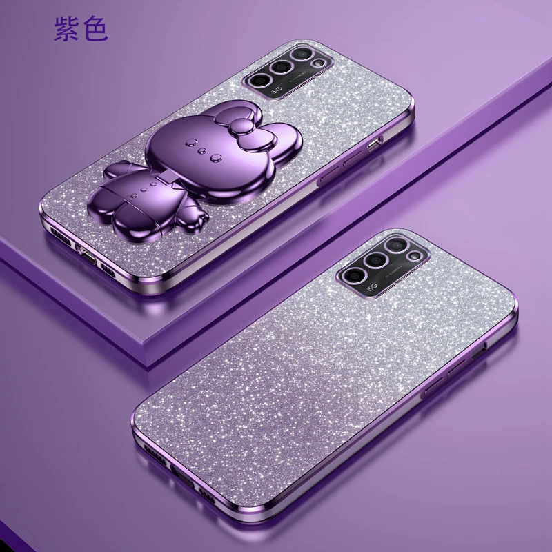 OPPOA55新款手机壳适用高端补妆镜支架a55s可爱a56全包防摔保护套