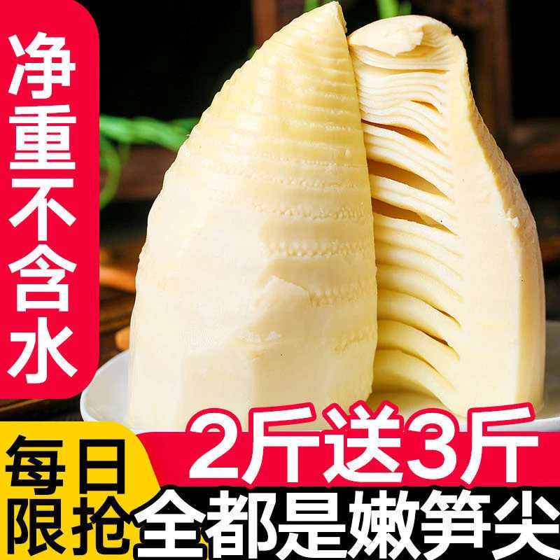 冬笋新鲜野生冬笋尖竹笋商用笋子真空包装原味江西水煮冬笋批发