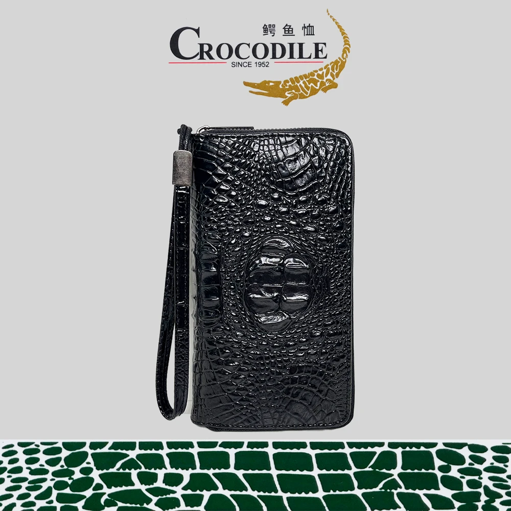 CROCODILE;SINCE1952/鳄鱼恤新款时尚便携多功能鳄鱼纹钱包760
