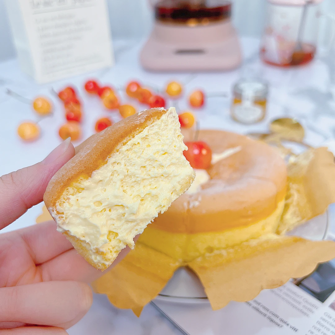 夏日爆品 冰乳酪戚风蛋糕 细腻绵软 动物奶油