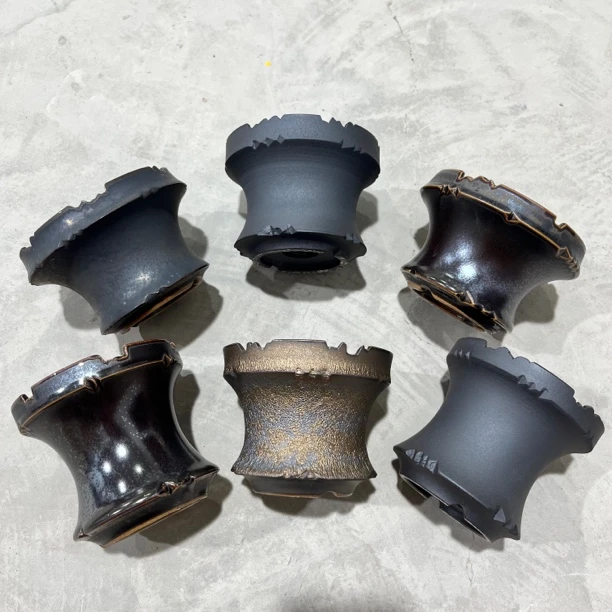 粉丝福利小号多款合集素里手工刀花口黑金潮玩高端陶瓷盆捡漏