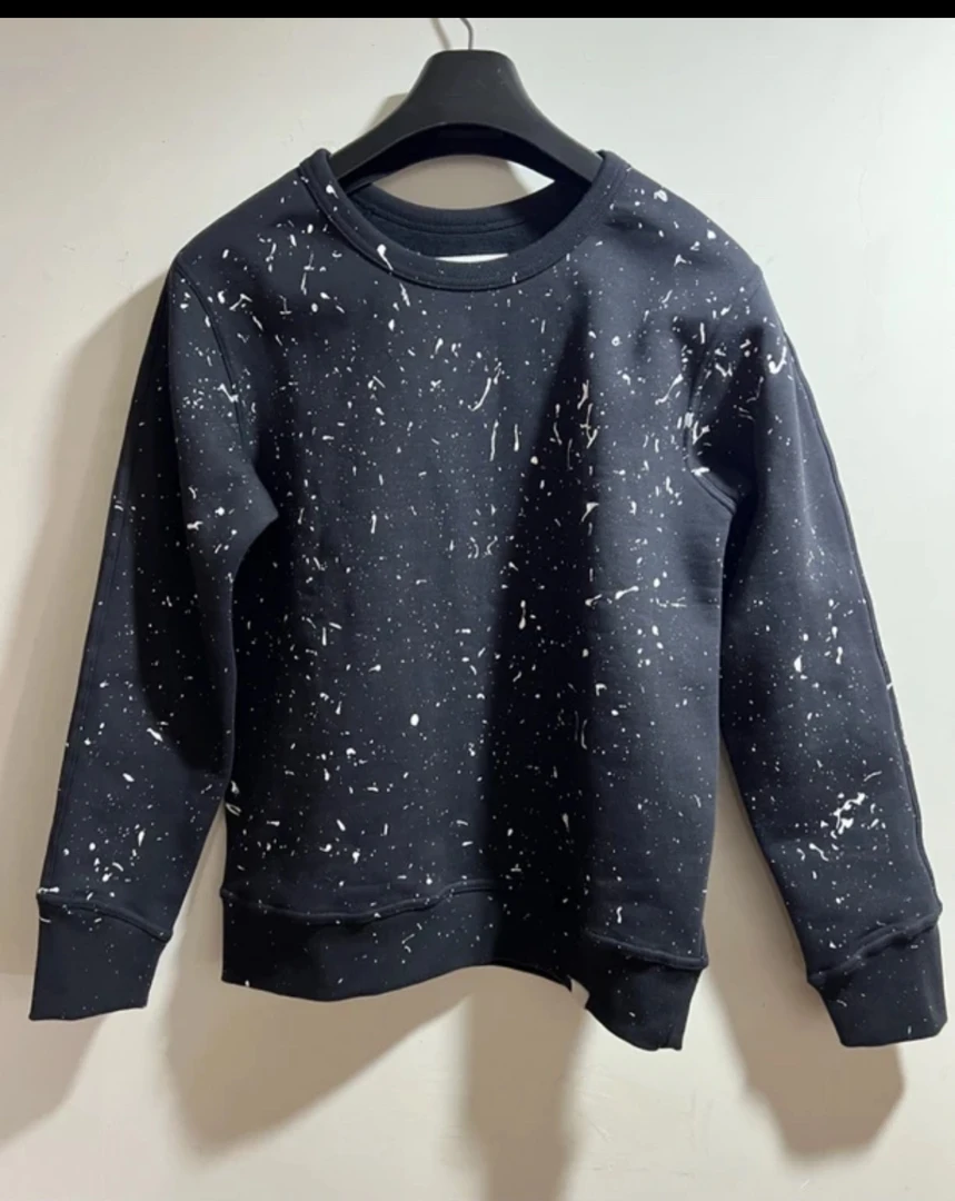 G家马克纽森加绒男士拼接帅漆圆领时尚卫衣