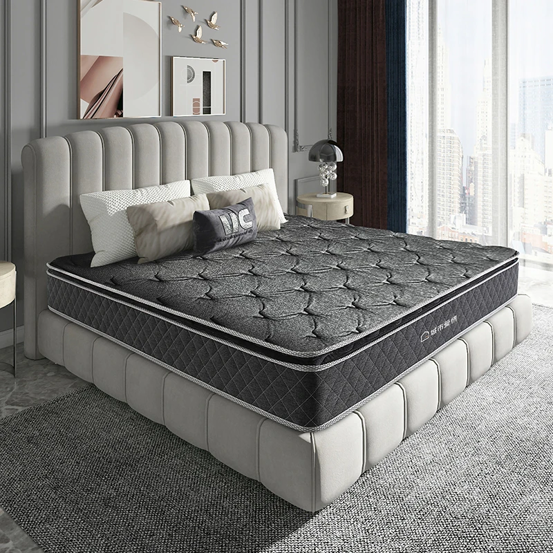 【总裁福利】喜临门黑骑士2.0城市爱情透气家用加厚防螨弹簧乳胶垫