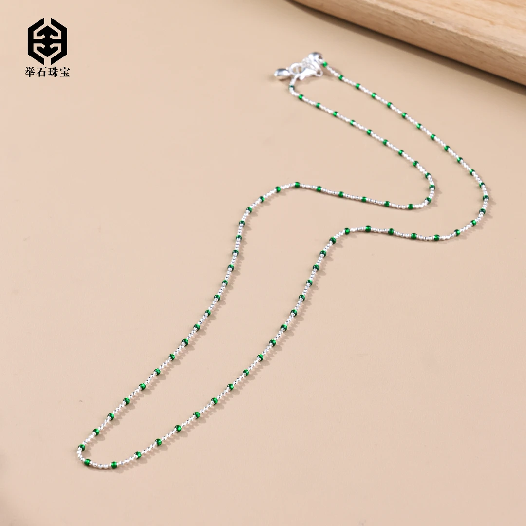 925银银制品 【举石珠宝】T1219-222-065个性项链（一件/长约48cm）E