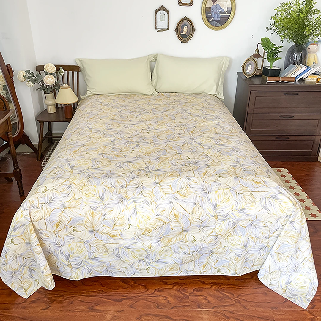 B4141 100%棉加厚双人纯棉床单 温暖时光230*250（±3cm）秋冬澳绒