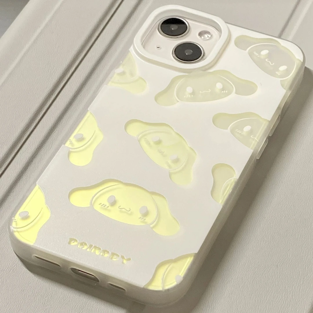 玉桂狗镭射渐变简约适用iPhone13/12Promax/7/8/x/14苹果手机壳