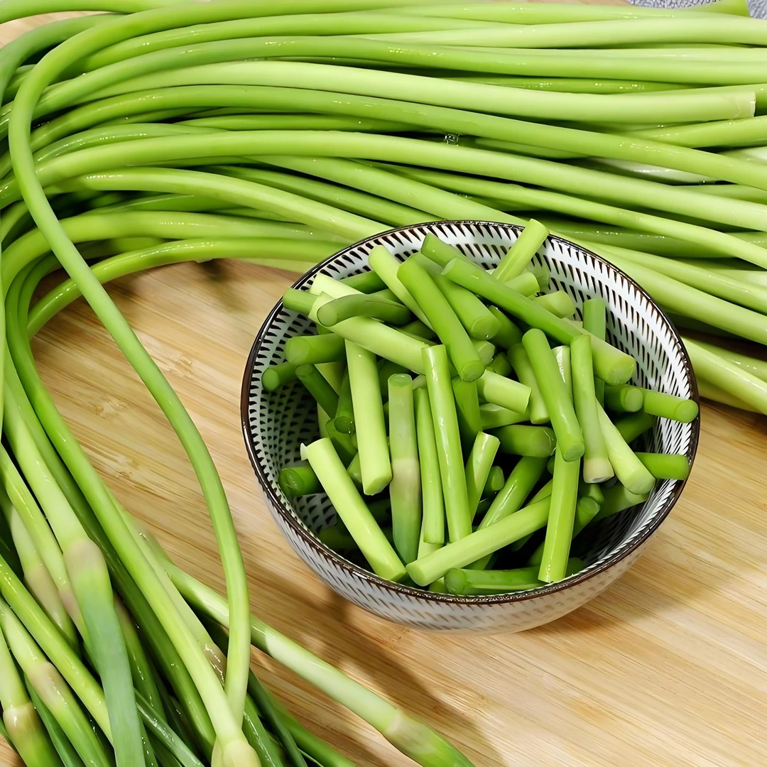 蒜苔应季新鲜2025脆嫩无丝农家自种美味地里现挖现发坏损包赔5斤