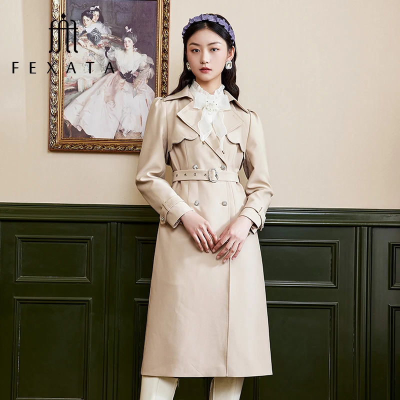 【白姐专属】FEXATA斐格思英伦风风衣女气质中长款外套