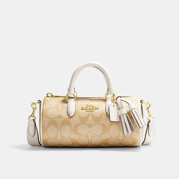 COACH/蔻驰女士新款老花Lacey芭比龙单肩包C21629 经典美国直邮