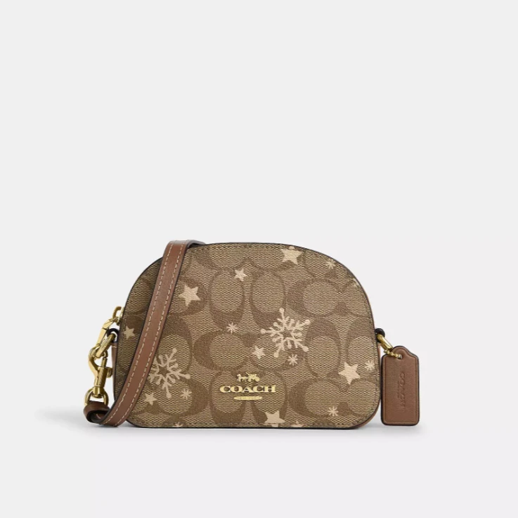 COACH/蔻驰 女士 新款雪花印花serena单肩包c80106美国直邮