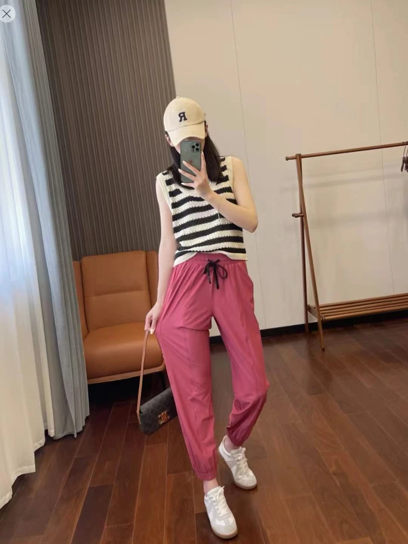2824舒服好穿系列收脚皮肤女士休闲运动裤夏季新款女款