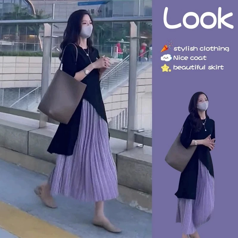 2024夏季新款时尚设计感套装女显瘦遮肉高级感御姐炸街半裙两件套