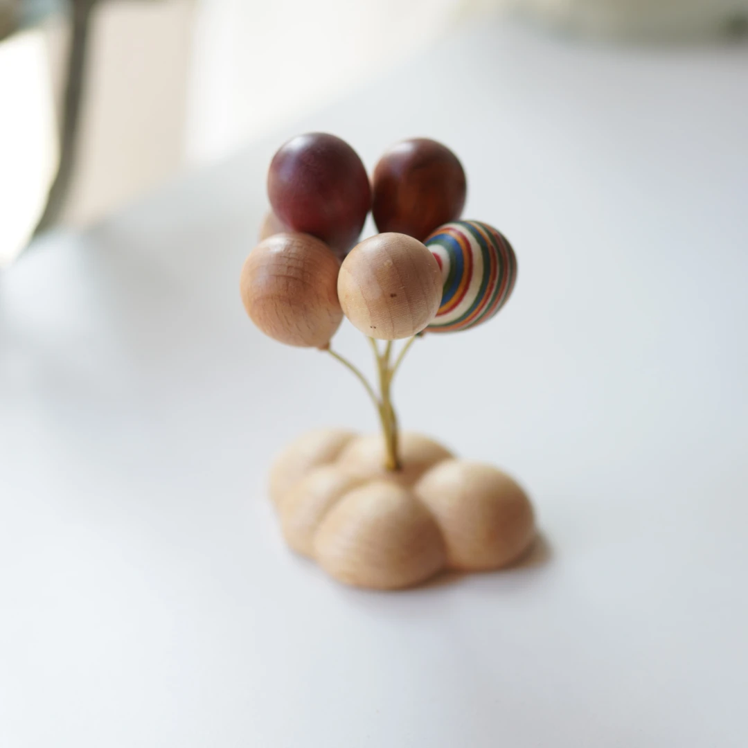 原木气球木质小摆件