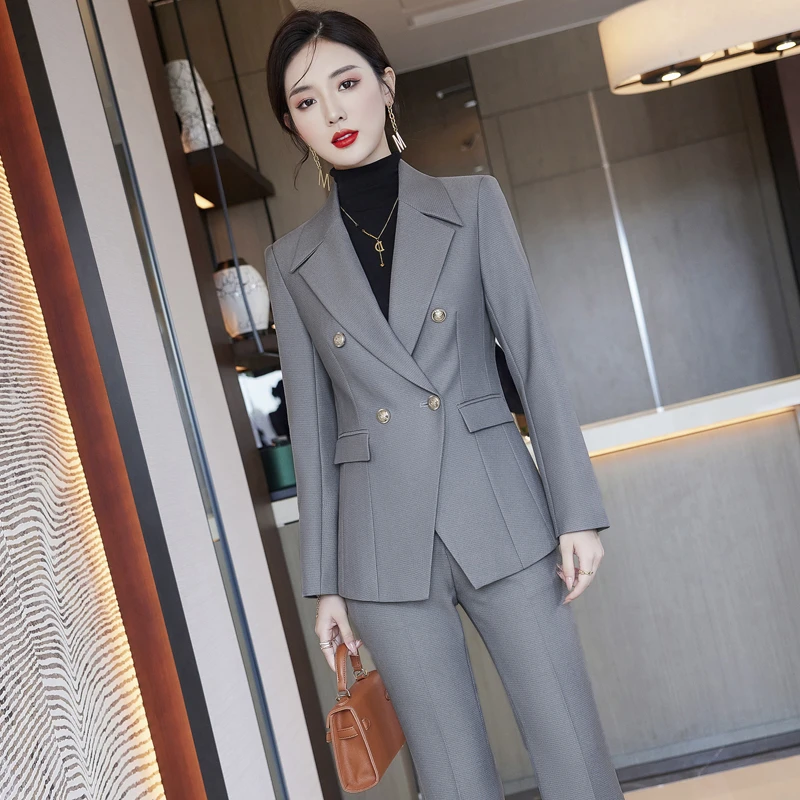 西装套装女装气质秋冬新款休闲时尚韩版高级感职业正装西服外套