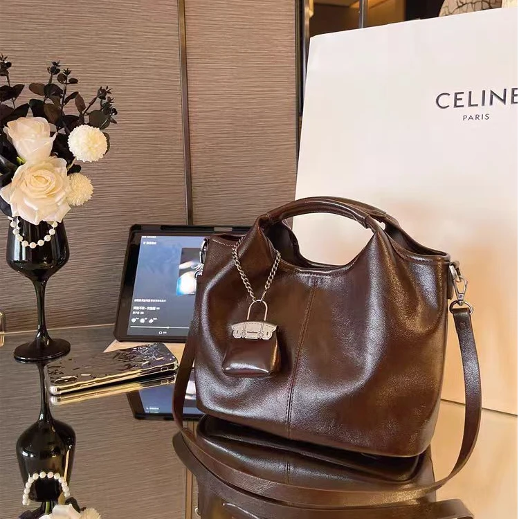 原创设计真皮菜篮子女包手提单肩包斜挎包女百搭小众-63822