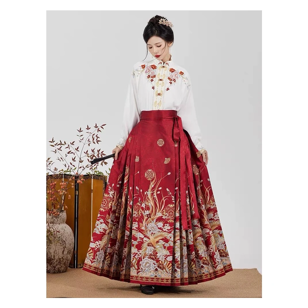 芊古棠原创【凤舞九天】织金妆花马面裙重工刺绣古风传统中国风