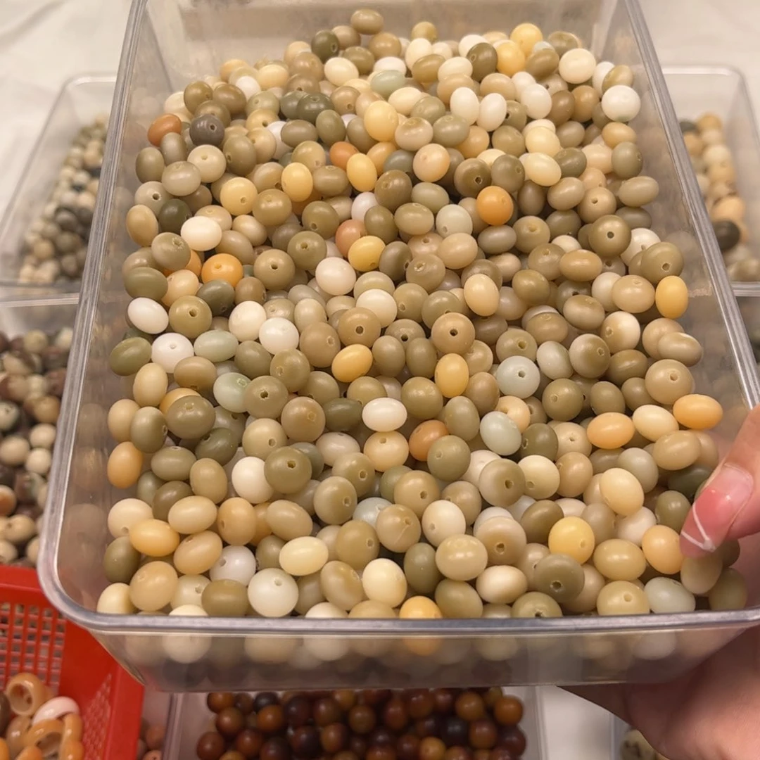 白玉菩提吊坠算盘珠30颗