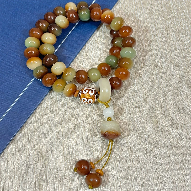 【敦煌问天双圈】天然菩提手串精选手工手作男女文玩苹果珠9*12mm