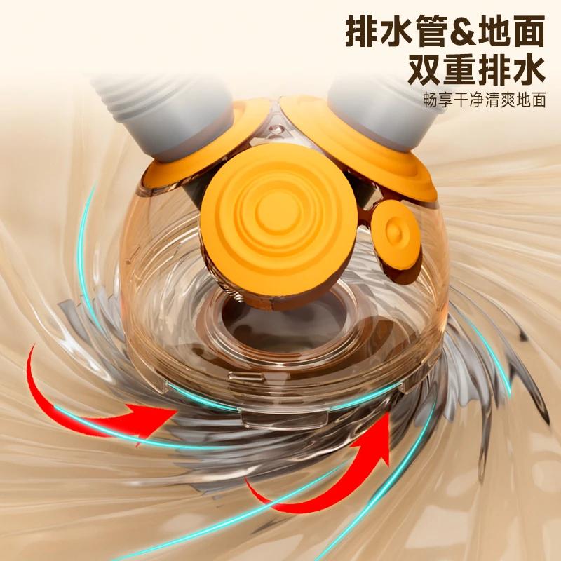 阳台洗衣机地漏防臭下水接头多种管道通用防溢水密封塞五通分流器