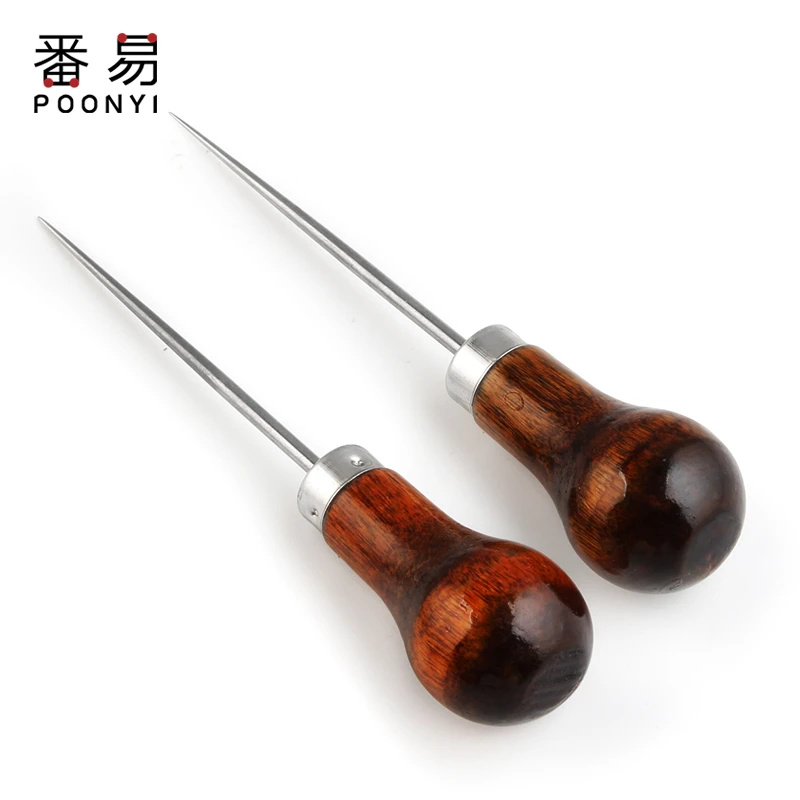 5YJ80加长打孔锥老式针锥子革打孔裁缝工具锥修鞋皮柄锥子手工葫