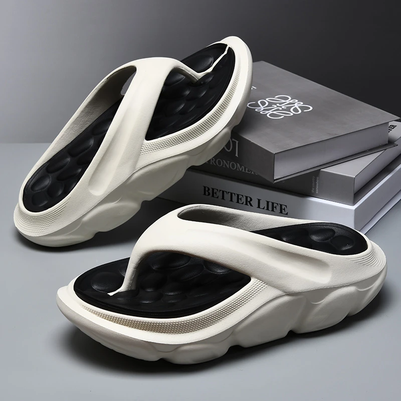 厚底人字拖男士2024新款夏季超火外穿夹脚沙滩防滑耐磨室内拖鞋男