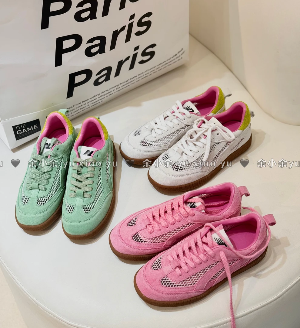 缤纷夏天~24夏小众设计厚底网面透气休闲运动复古德训鞋小板鞋