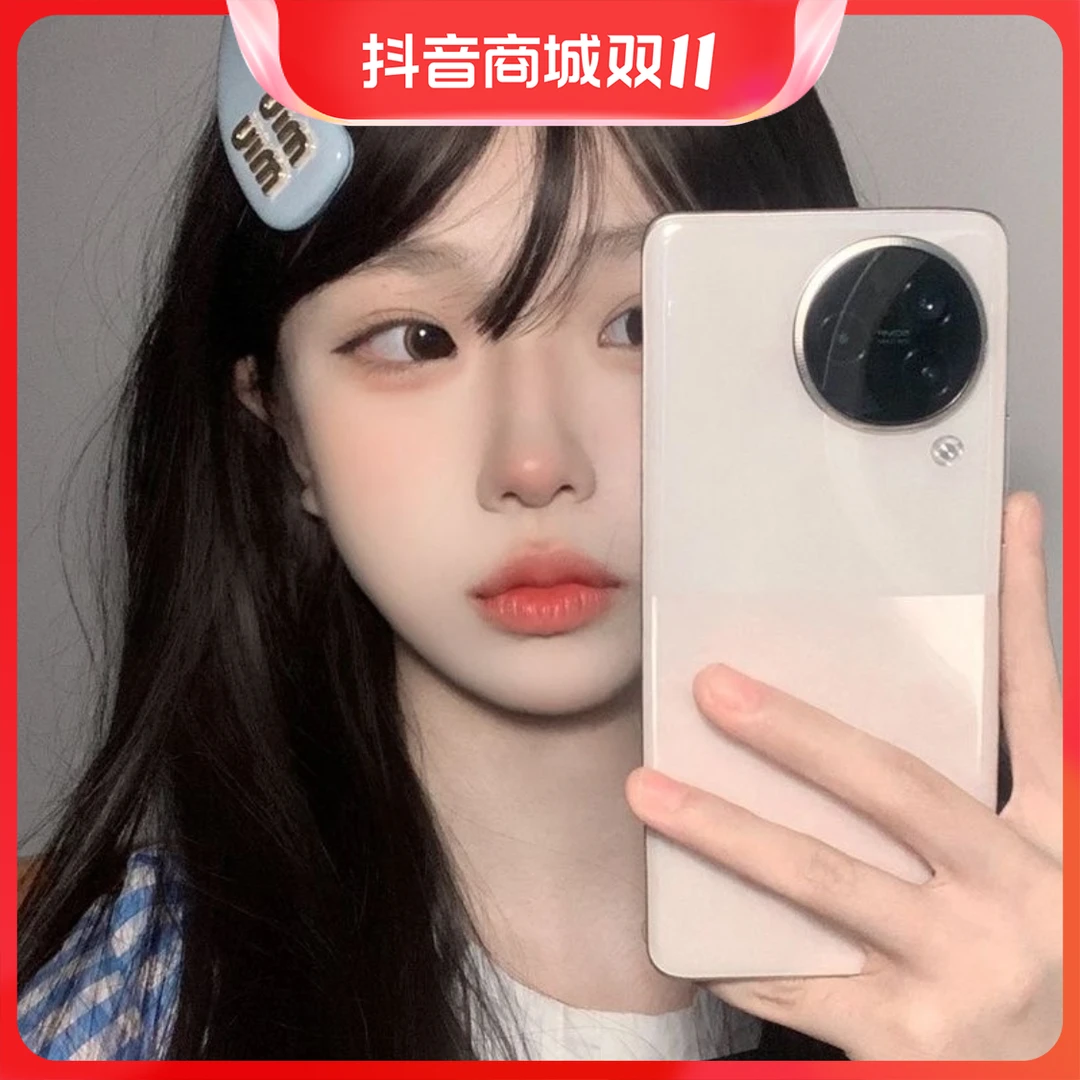 粥粥miumiu发卡字母insPU气质皮发夹可爱简约女小众设计刘海夹