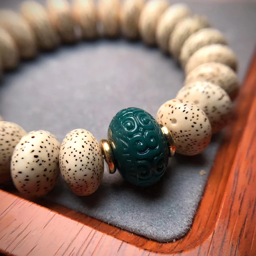 雪巴克万色回纹鼓珠墩子雕刻金刚星月单圈配饰顶珠腰珠装扮套餐