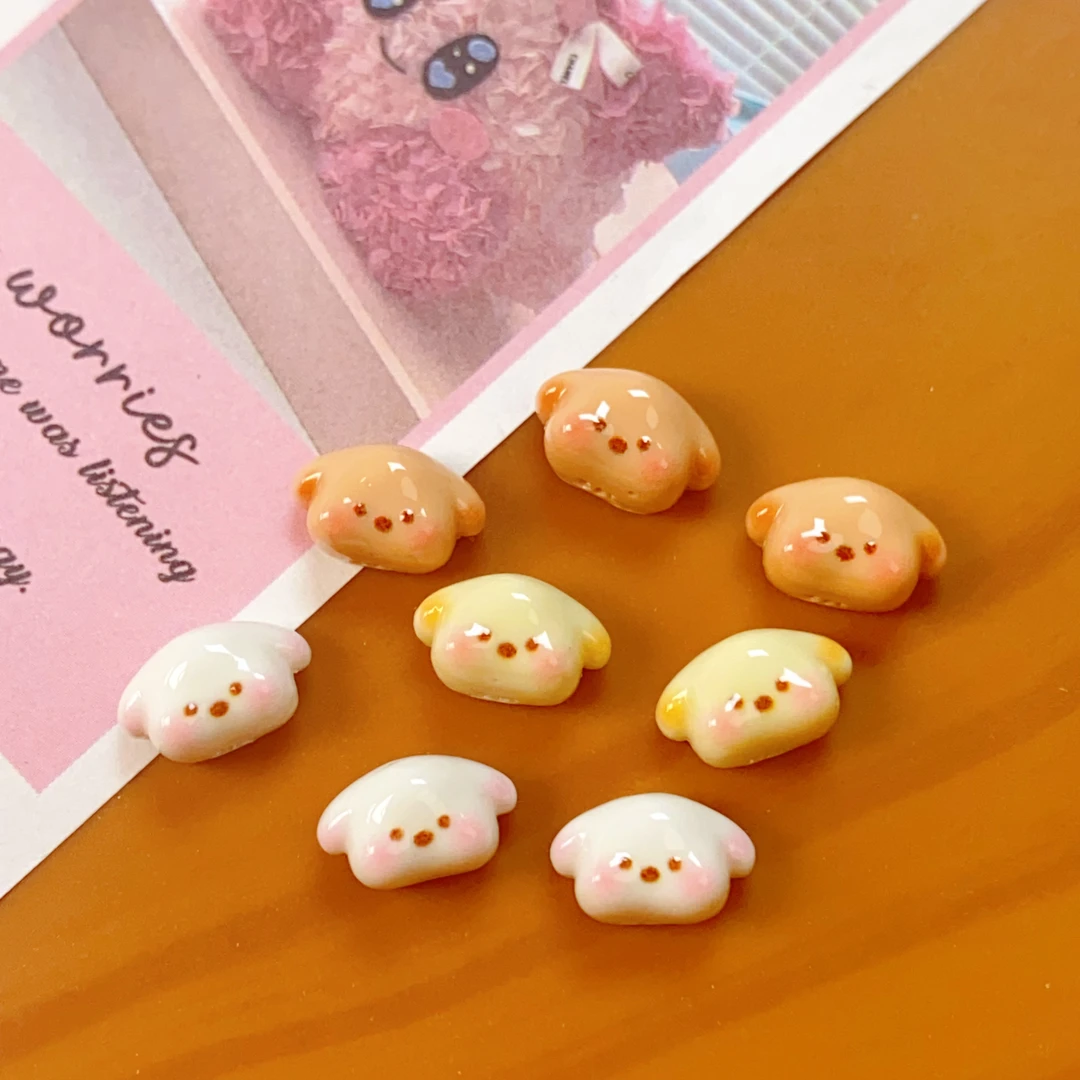 超迷你小动物脑瓜子 diy美甲配件树脂饰品手机壳发夹材料奶油胶