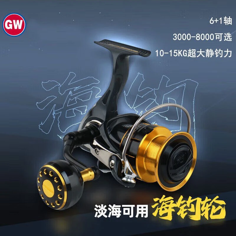 GW/光威光威纺车轮天峰海钓鱼线轮斜口远投轮矶钓淡海两用渔轮