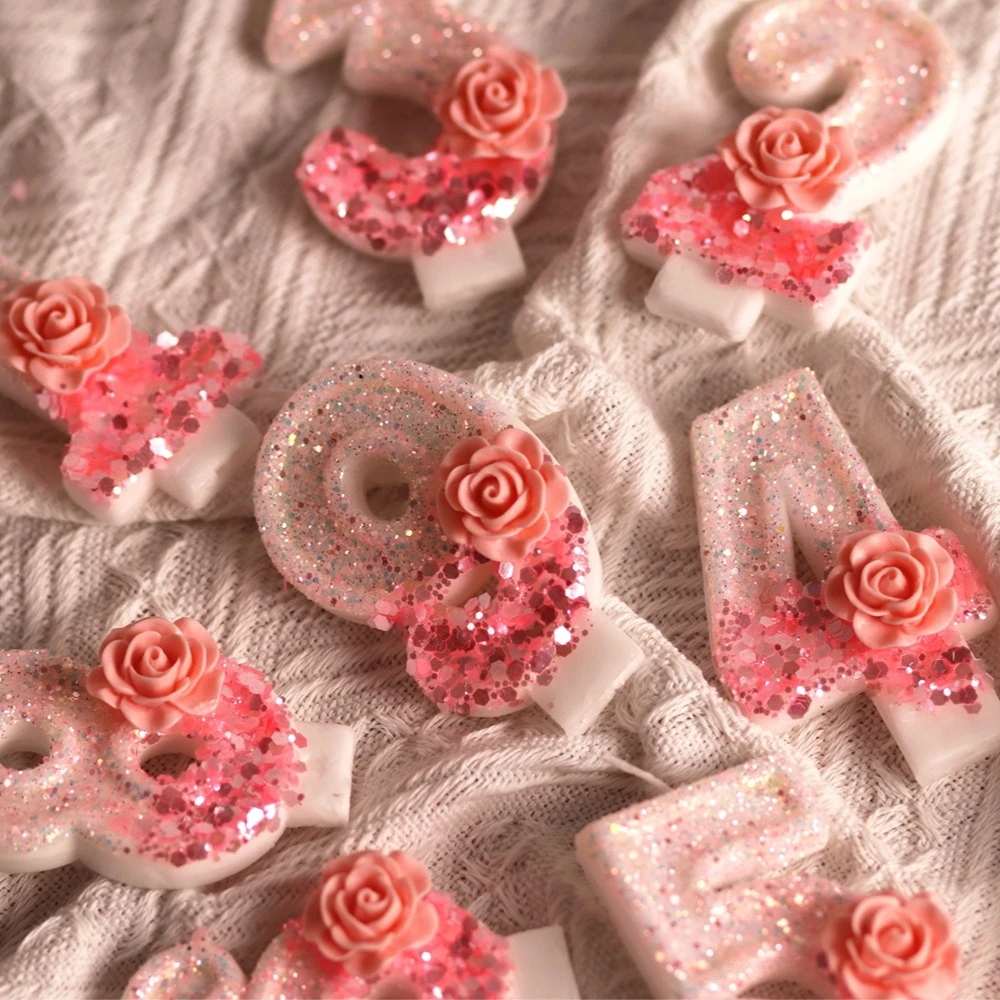 缤纷浪漫数字蜡烛