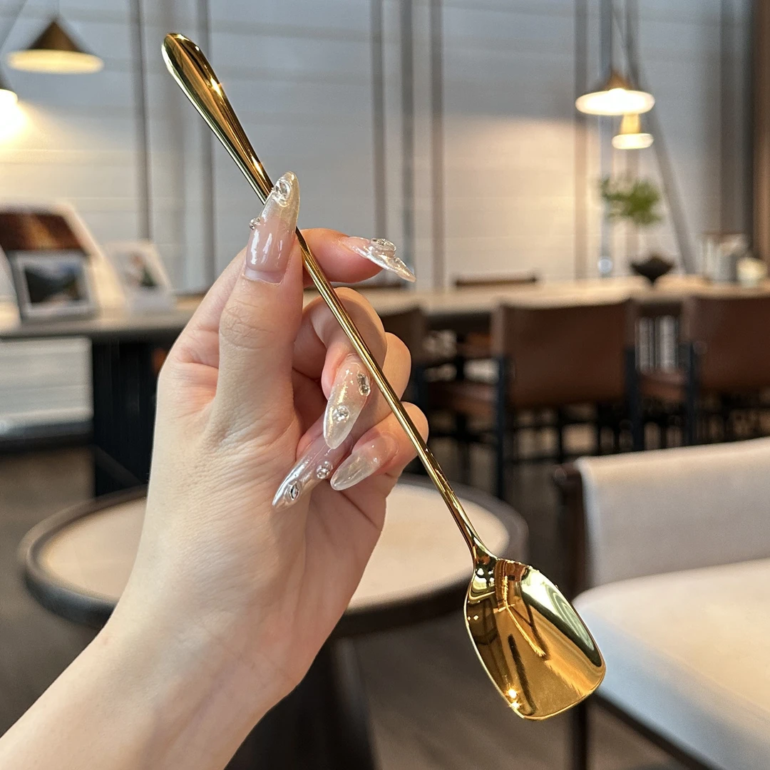 【老板娘自留轻奢】 304不锈钢搅拌勺子冰更蜂蜜搅拌勺子长调羹