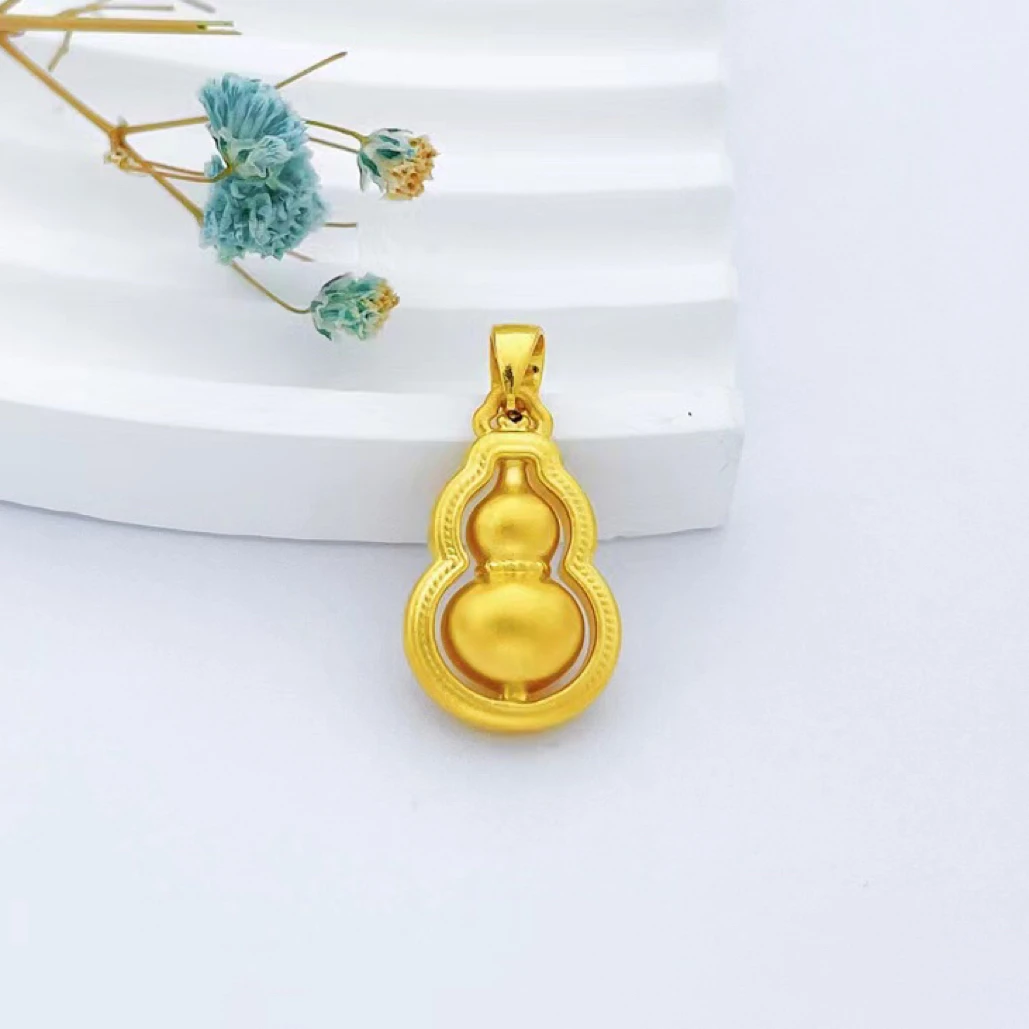 足金百搭葫芦吊坠免费编绳