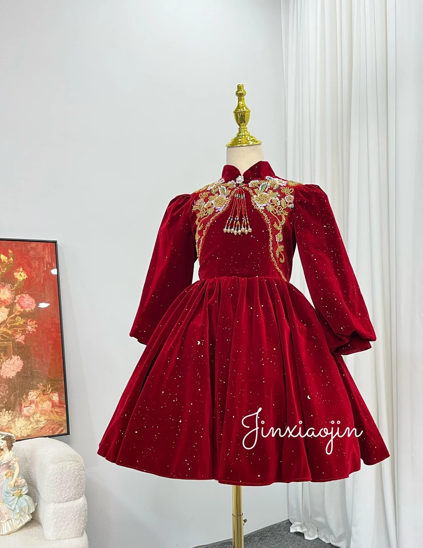 【拜年】新年短款红色礼服