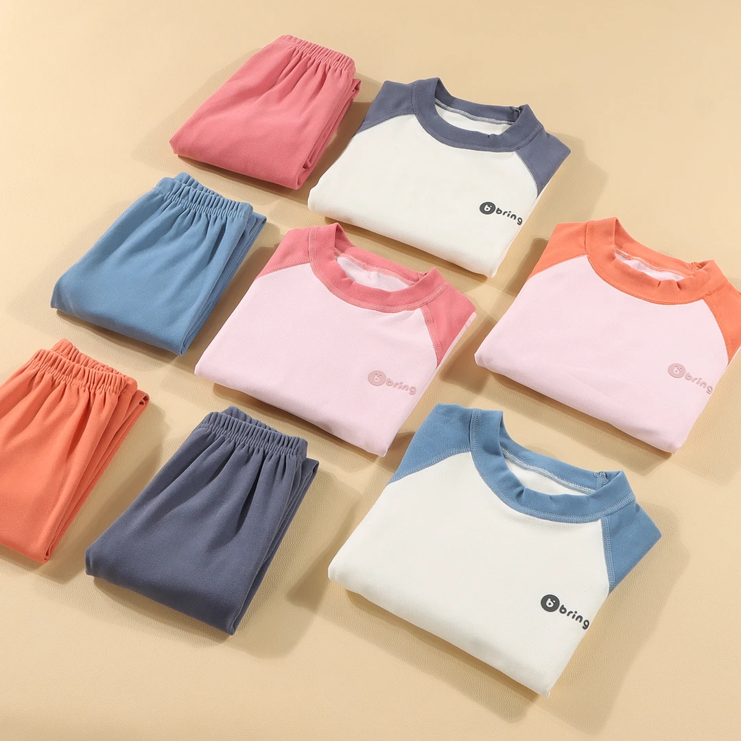 【耀选专属】7A抗菌无骨插肩Bring秋衣秋裤卡通风男女宝保暖套装