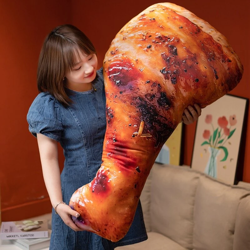 仿真大鸡腿抱枕3d网红猪蹄搞怪玩具可爱创意超大号个性食物少女