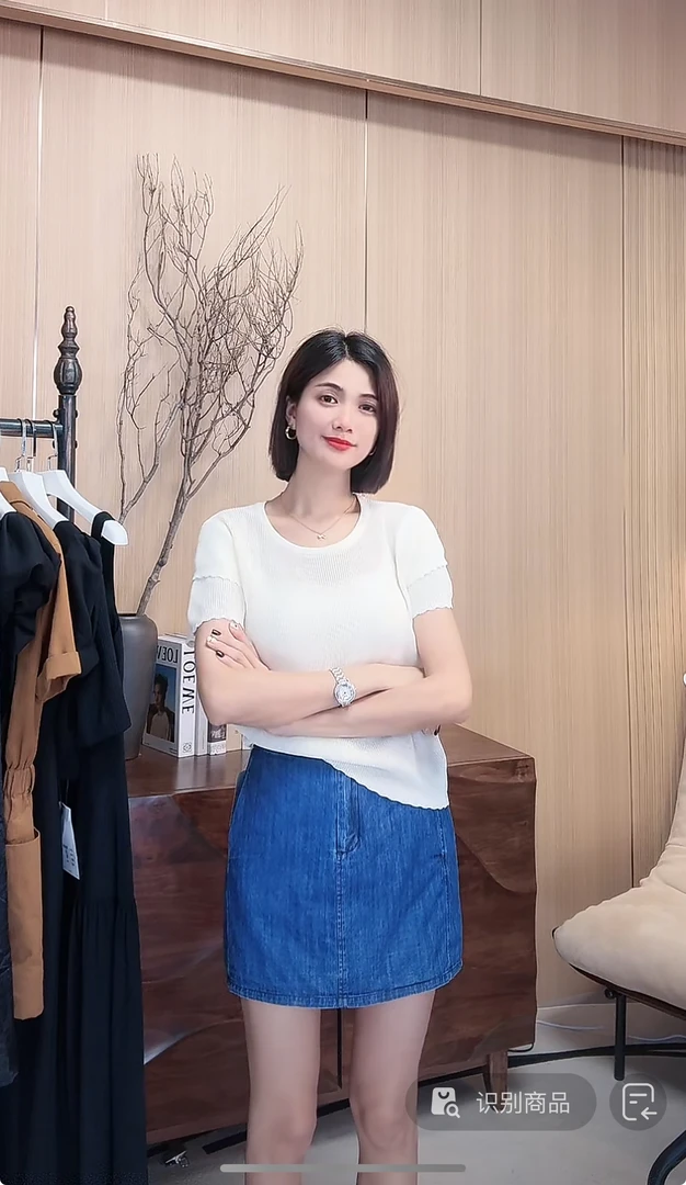 A字半身裙显瘦百搭好穿 8256