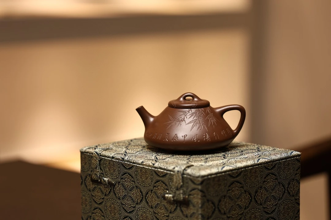 不变的经典『子冶石瓢』刘建华全手工抟制  紫泥·200CC