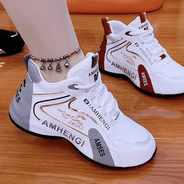 春秋季新款情侣2025专柜品质皮蓬老爹鞋时尚舒适百搭轻便软底鞋子