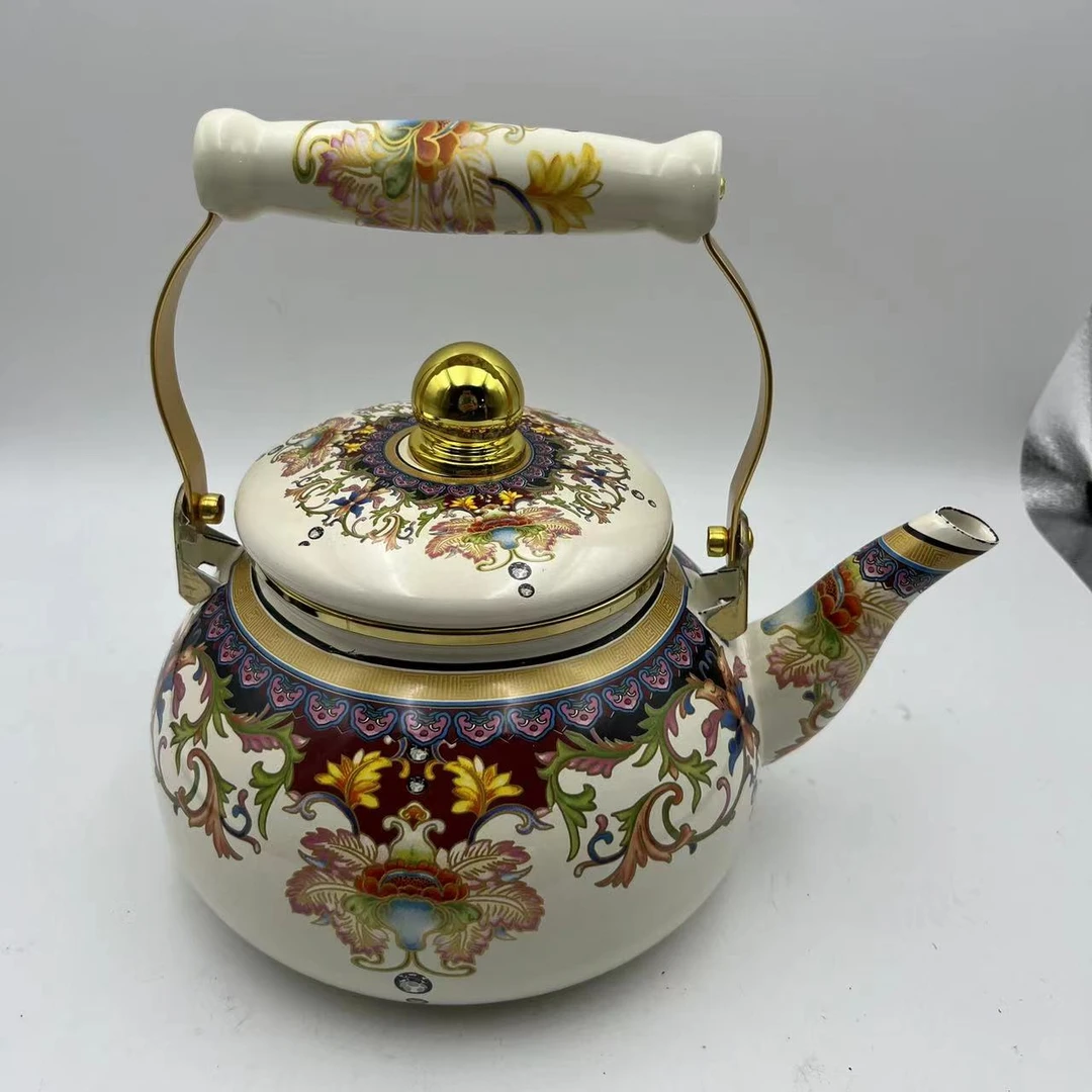 2.5L珍品土壶珐琅搪瓷烧水壶茶壶电磁炉明火通用