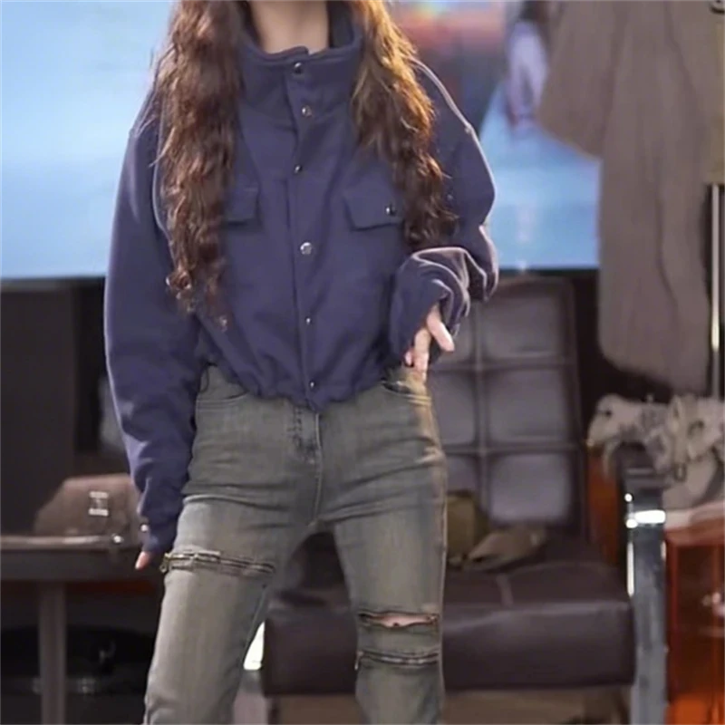 时尚休闲洋气卫衣外套女2025秋冬新款超好看百搭显瘦工装夹克上衣