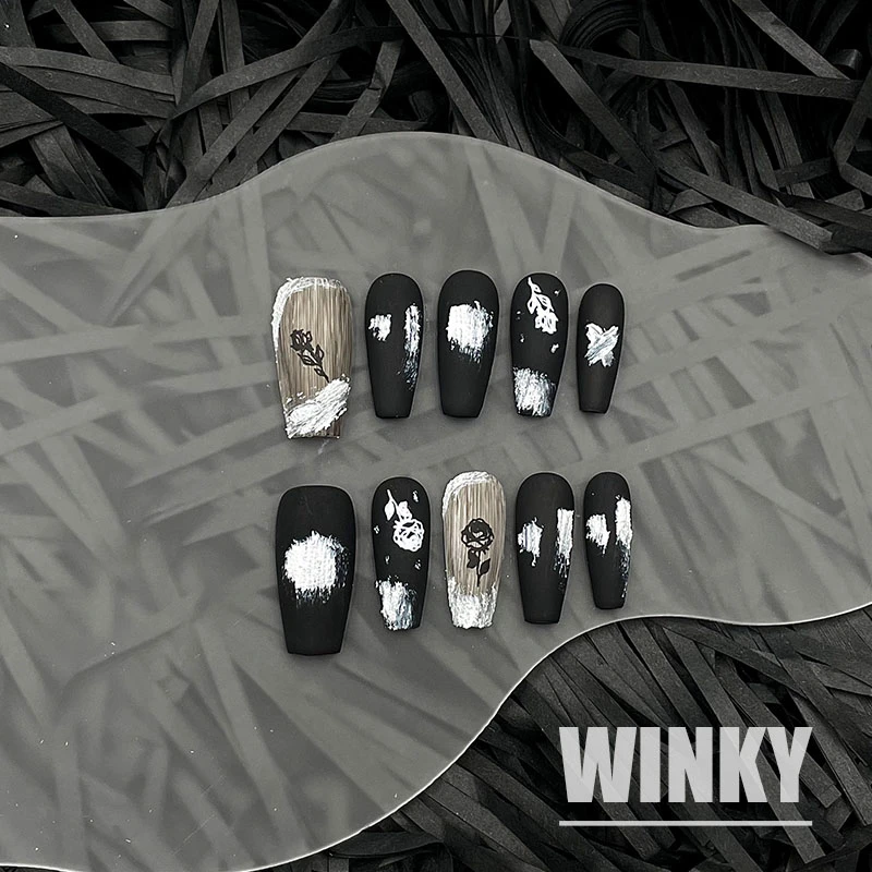 【WINKY 再生】W133 纯手工穿戴甲片 WINKY 再生美甲饰品穿戴甲片